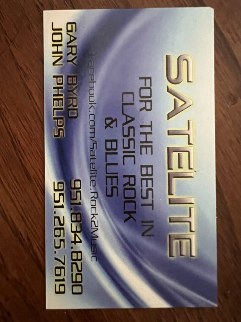 A business card for satellite radio